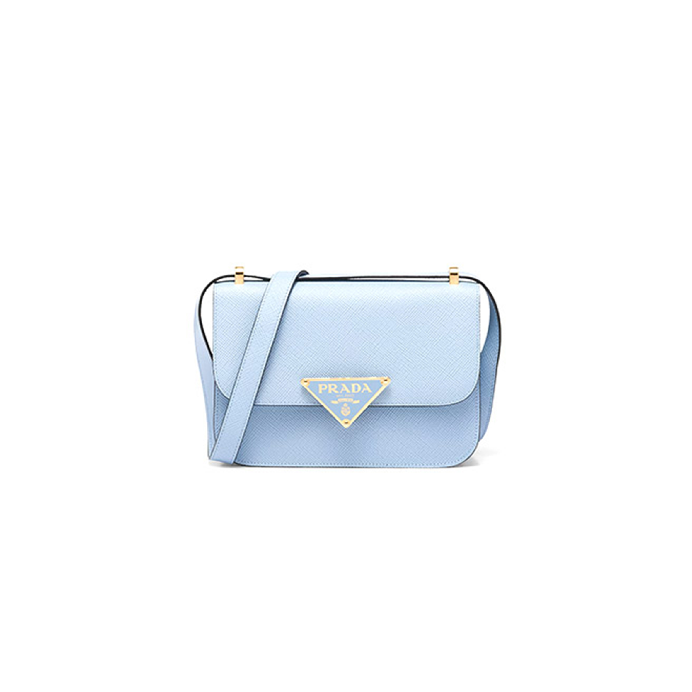 P*A*A SAFFIANO LEATHER FLAP SHOULDER BAG 1BD320 (22*15*6cm) 